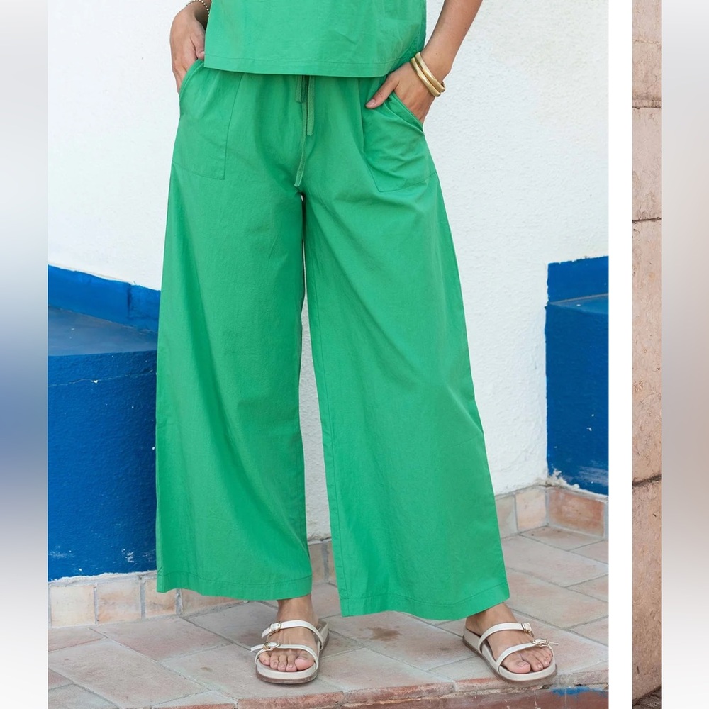 NWT Voyageur by MERSEA Porto Poplin Drawstring Pant- size: Small